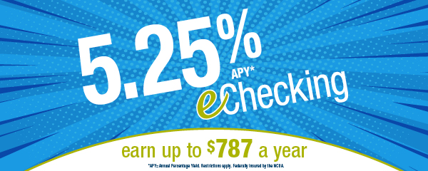 High Interest Checking Accoount 5.25 %  eChecking