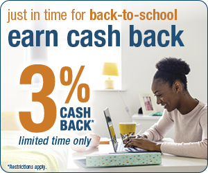 Earn 3% Cash Back with Visa Elite
