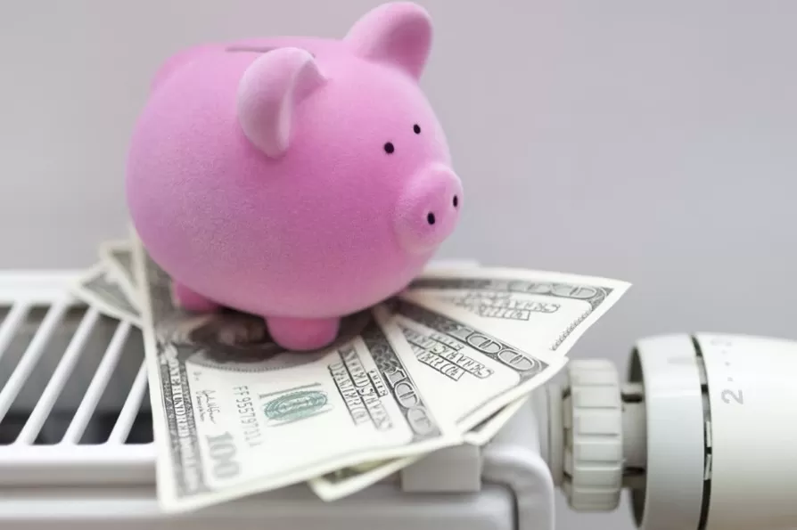 Clear Orange Plastic Piggy Bank Coin Cash Saver Savings Pig Safe Box